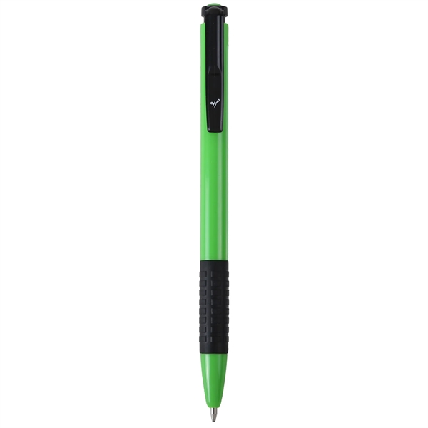 A budget-friendly pen in vibrant colors with a black rubber comfort... from ASI 61966 HPG / Hub Pen