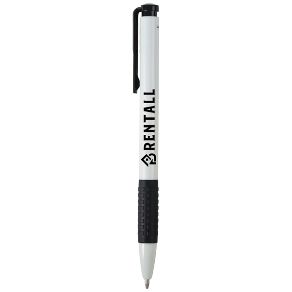 A budget-friendly pen in vibrant colors with a black rubber comfort... from ASI 61966 HPG / Hub Pen