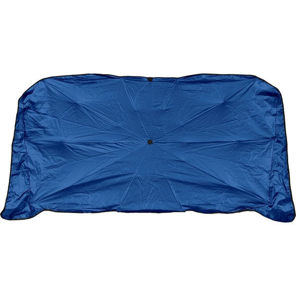 Parasol Design New Patent Pend, contoured flaps, Easy Fold Sunshade, Ribbed... from ASI 37586 Auto-Sun-shade/Intertek