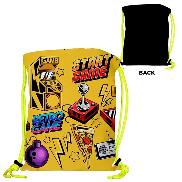 Super Drawstring Backpack - Full Color + High Quality Promo Bag... from ASI 67557 LimeLight Ent
