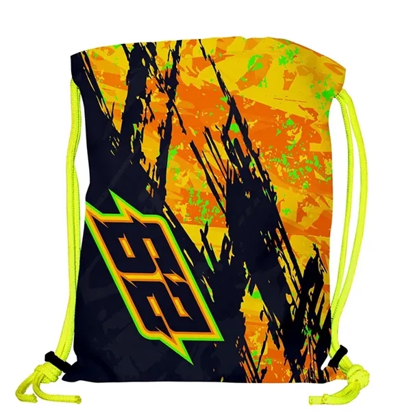Super Double Sided Sublimated Drawstring Backpack - Show Off Full Color... from ASI 67557 LimeLight Ent