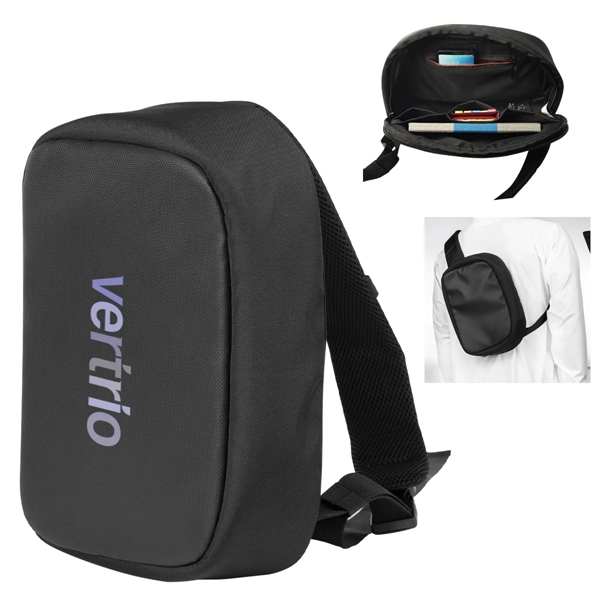 3" x 11" x 8" sling bag with zippered main compartment,... from ASI 61125 Hit Promotional Products / Hit®