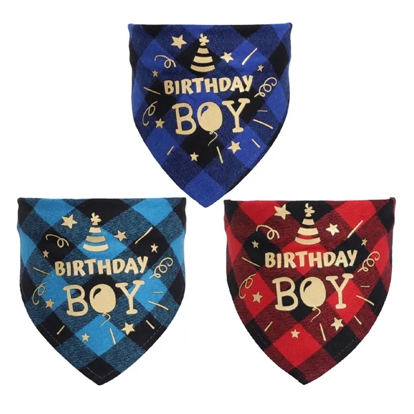 Triangle hemmed polyester pet bandana plus full color digital imprint on... from ASI 37218 Athena Promo (tm)