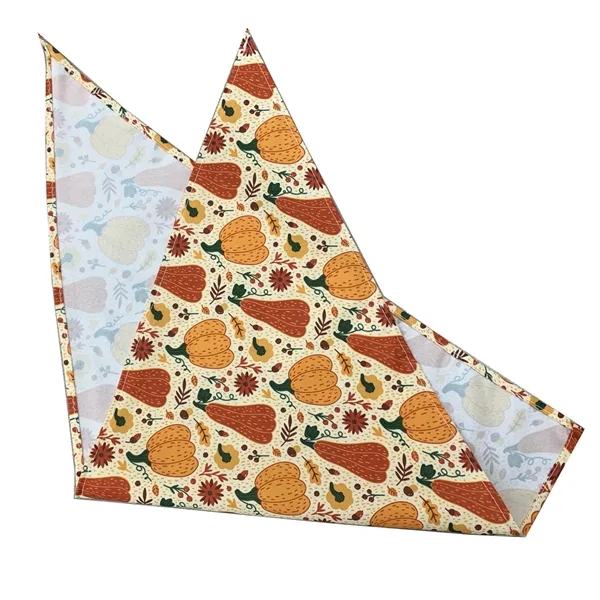 Triangle hemmed polyester pet bandana plus full color digital imprint on... from ASI 37218 Athena Promo (tm)