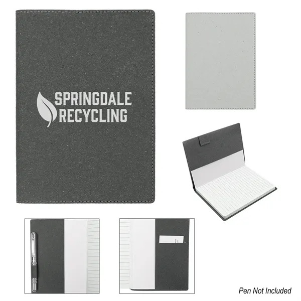 Journal with recycled leather cover and 80 lined pages.... from ASI 61125 Hit Promotional Products / Hit®