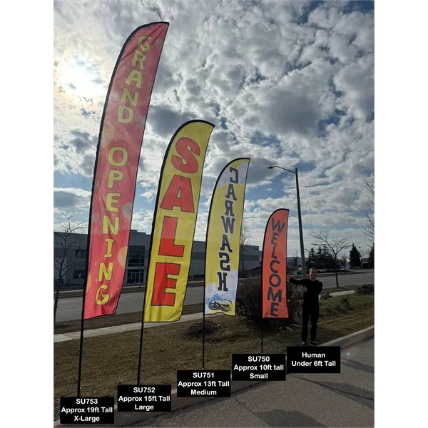 10' Small Feather Flag Kit, Full Color Graphics One Side, Outdoor... from ASI 53509 FIEL-Fairdeal Import & Export / FIEL