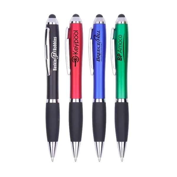 Stylus pen with twist action and colored barrel with imprint... from ASI 37218 Athena Promo (tm)
