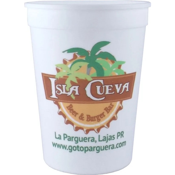 12 oz. Smooth Wall Stadium Cup w/full color, full coverage, USA... from ASI 67075 Leprechaun Promotions, LLC / Leprechaun Promotions