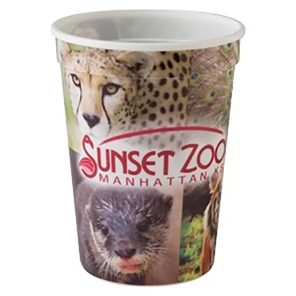 12 oz. Smooth Wall Stadium Cup w/full color, full coverage, USA... from ASI 67075 Leprechaun Promotions, LLC / Leprechaun Promotions