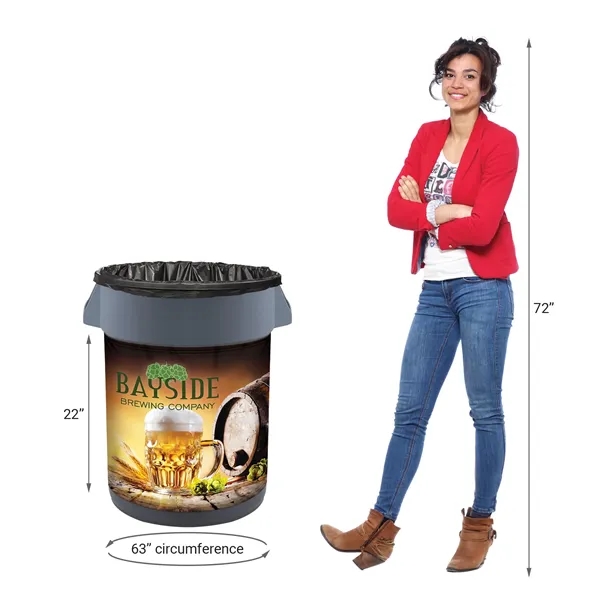 22" High Wrap for Garbage/Refuse/Waste Bins... from ASI 80228 Quinn