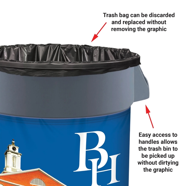 23" High Wrap for Garbage/Refuse/Waste Bins... from ASI 80228 Quinn