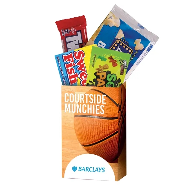 Basketball Concession Snack Box featuring Twizzlers®, Sour Patch® Kids, Swedish Fish®... from ASI 71685 Midnite Snax®