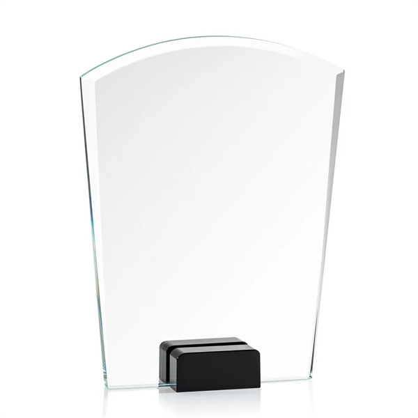 Unique curved top award with starfire optical crystal base.... from ASI 84592 St Regis Group / St Regis