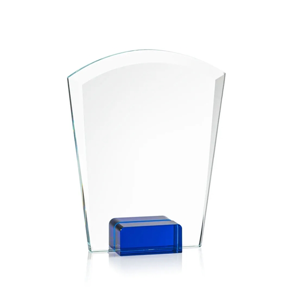 Unique curved top award with starfire optical crystal base.... from ASI 84592 St Regis Group / St Regis
