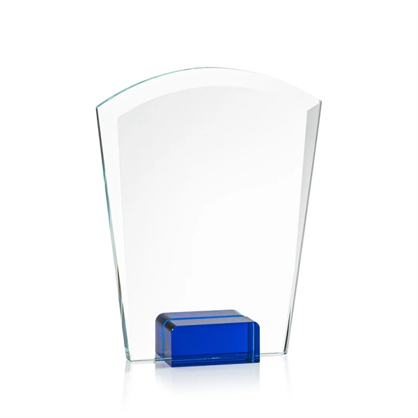 Unique curved top award with starfire optical crystal base.... from ASI 84592 St Regis Group / St Regis