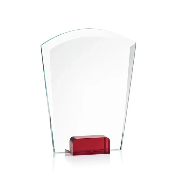 Unique curved top award with starfire optical crystal base.... from ASI 84592 St Regis Group / St Regis
