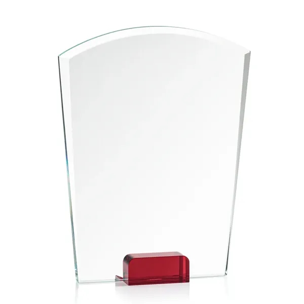 Unique curved top award with starfire optical crystal base.... from ASI 84592 St Regis Group / St Regis