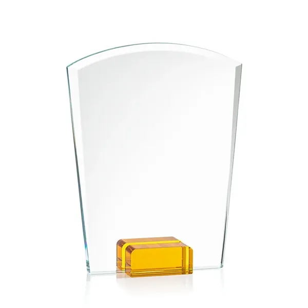 Unique curved top award with starfire optical crystal base.... from ASI 84592 St Regis Group / St Regis