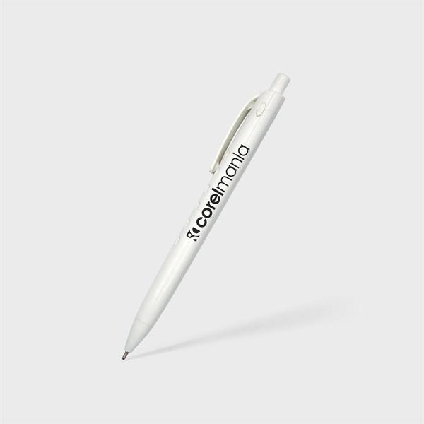 Eco-friendly ballpoint pen constructed with recycled ABS plastic with detailed holes... from ASI 61966 HPG / Hub Pen HPG Gold