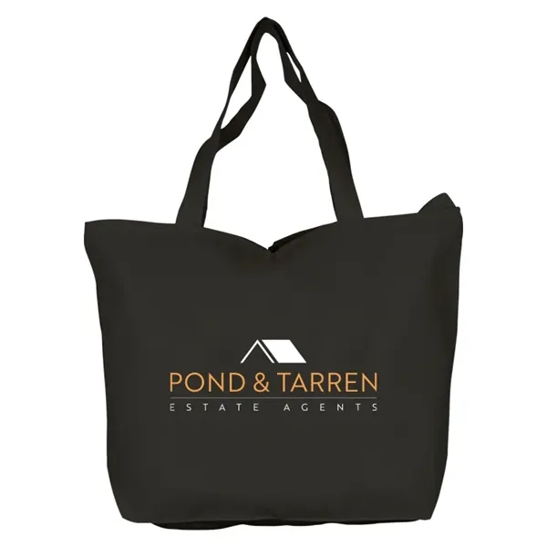 Explore our Top Zippered Cotton Totes! Durable 10 oz canvas, secure... from ASI 67557 LimeLight Ent / Limelight USA