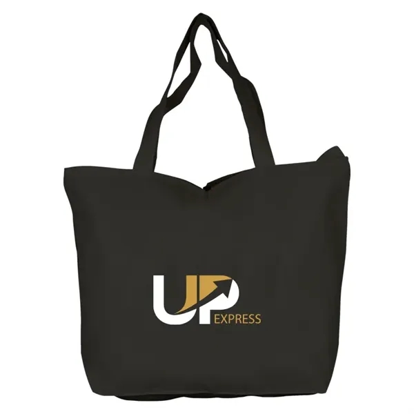 Explore our Top Zippered Cotton Totes! Durable 10 oz canvas, secure... from ASI 67557 LimeLight Ent / Limelight USA