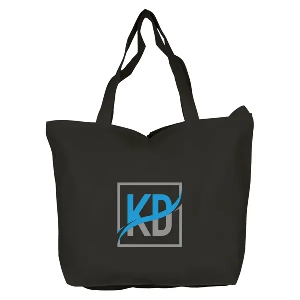 Explore our Top Zippered Cotton Totes! Durable 10 oz canvas, secure... from ASI 67557 LimeLight Ent / Limelight USA