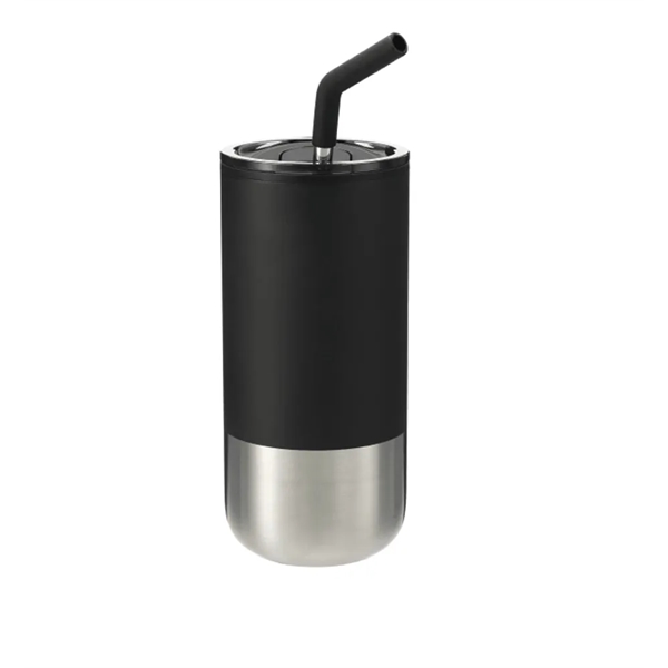 Double Wall Stainless Tumbler with Straw... from ASI 89971 Stuff A Mug
