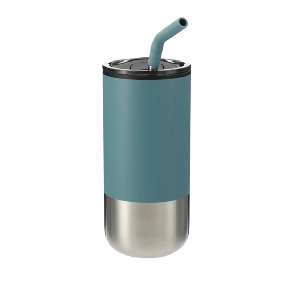 Double Wall Stainless Tumbler with Straw... from ASI 89971 Stuff A Mug