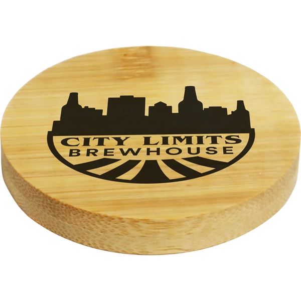 Bamboo bottle opener with magnetic bottom to stick on a fridge.... from ASI 54100 Fields Manufacturing Inc / TargetLine®