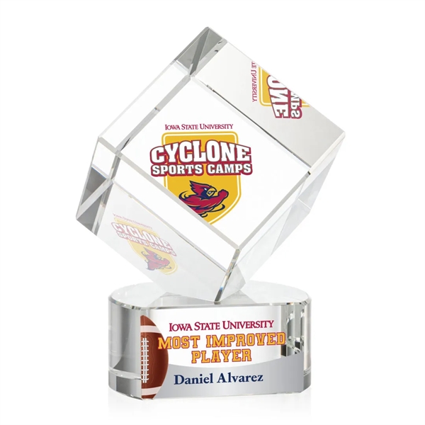 The Burrill VividPrint™ Award on Base is a perfectly polished cube... from ASI 84592 St Regis Group / St Regis