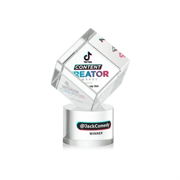 The Burrill VividPrint™ Award on Base is a perfectly polished cube... from ASI 84592 St Regis Group / St Regis