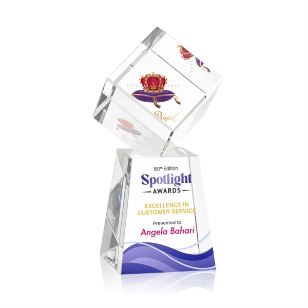 The Burrill VividPrint™ Award on Base is a perfectly polished cube... from ASI 84592 St Regis Group / St Regis