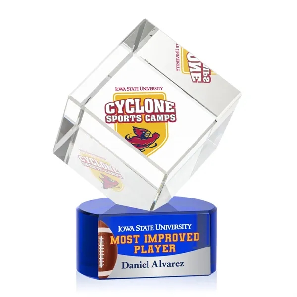 The Burrill VividPrint™ Award on Base is a perfectly polished cube... from ASI 84592 St Regis Group / St Regis