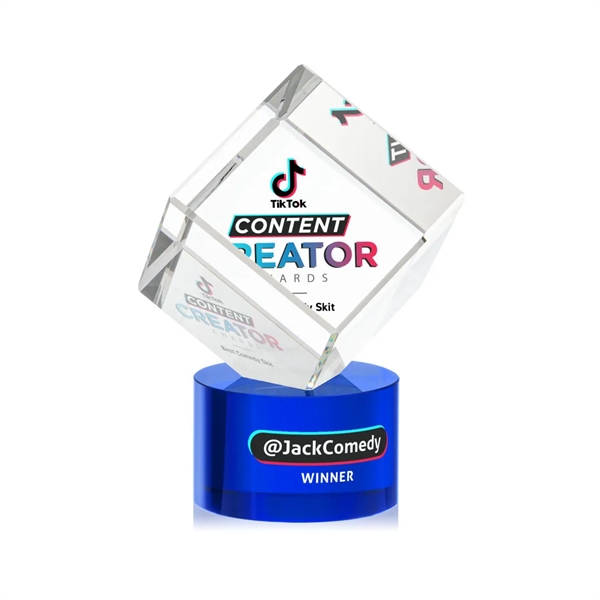 The Burrill VividPrint™ Award on Base is a perfectly polished cube... from ASI 84592 St Regis Group / St Regis