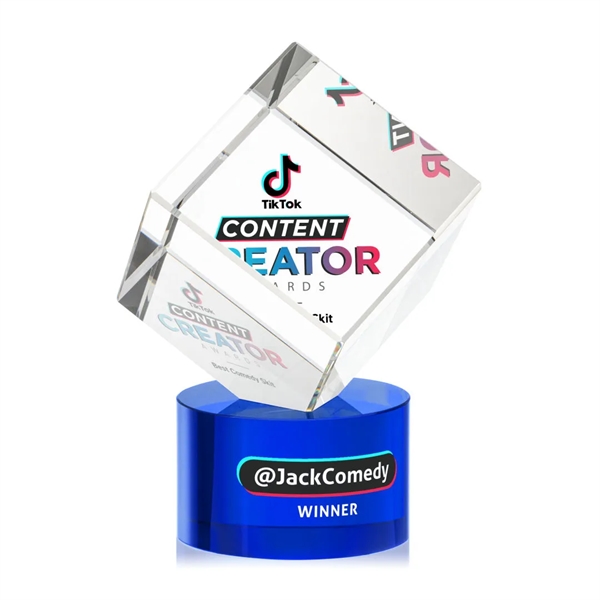 The Burrill VividPrint™ Award on Base is a perfectly polished cube... from ASI 84592 St Regis Group / St Regis