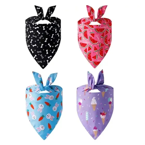 Triangle style polyester pet bandana plus full color digital imprint on... from ASI 37218 Athena Promo (tm)