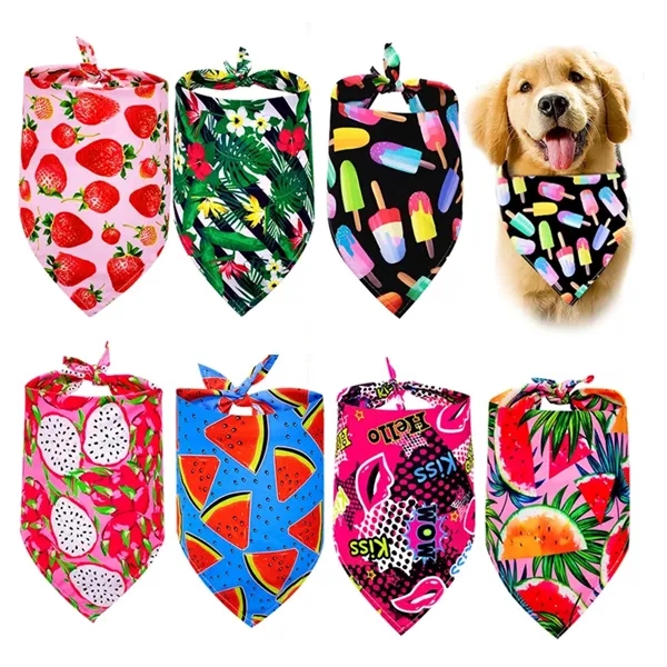 Triangle style polyester pet bandana plus full color digital imprint on... from ASI 37218 Athena Promo (tm)