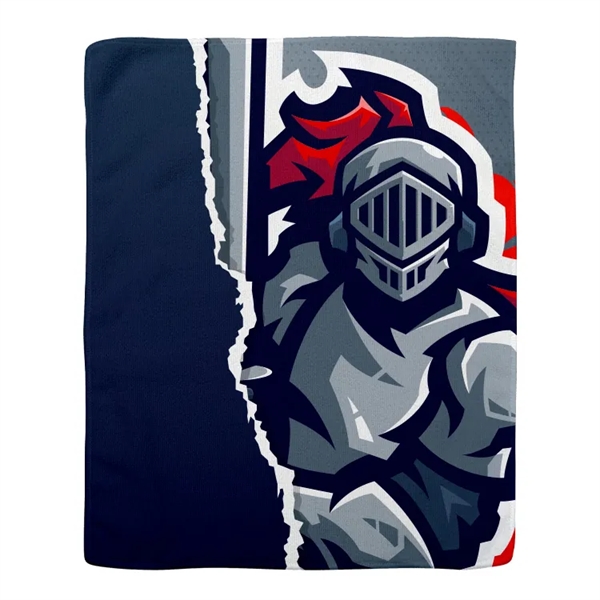 Rally Towel with a serged hem, 175GSM Microfiber material.... from ASI 67557 LimeLight Ent / Limelight USA