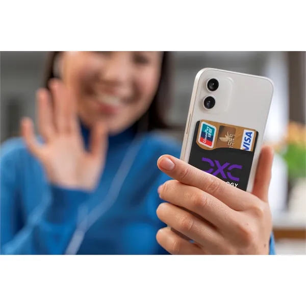 2.25" x 3.25" silicone cellphone wallet with 3M adhesive. Assembled in... from ASI 30250 AZX Sport USA