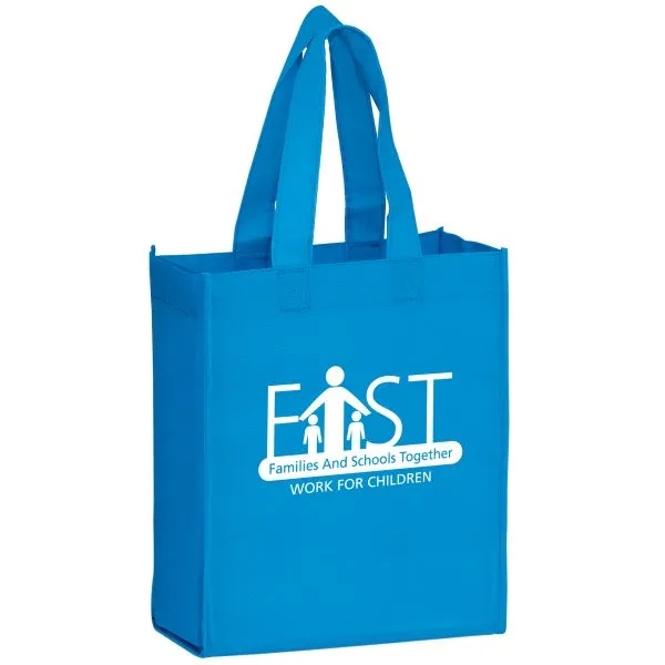 8" x 5" x 10" non-woven polypropylene tote with gusset, stitched... from ASI 35290 American Ad Bag Co
