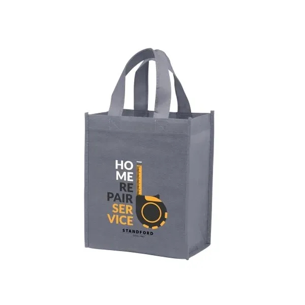 8" x 5" x 10" non-woven polypropylene tote with gusset, stitches... from ASI 35290 American Ad Bag Co