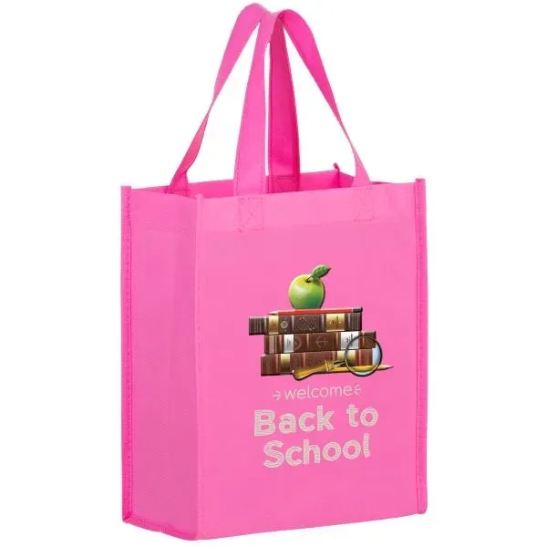 8" x 5" x 10" non-woven polypropylene tote with gusset, stitches... from ASI 35290 American Ad Bag Co