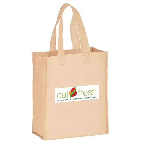 8" x 5" x 10" non-woven polypropylene tote with gusset, stitches... from ASI 35290 American Ad Bag Co