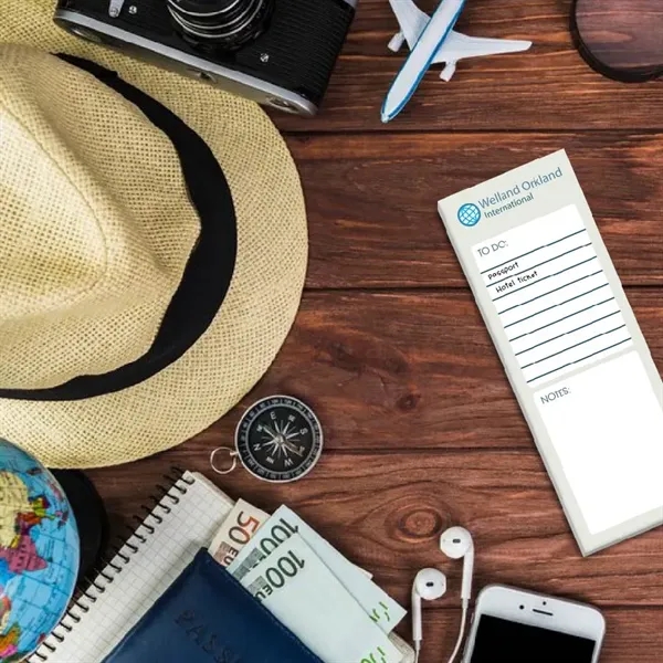 3" x 8" custom printed notepad with 25 or 50 white... from ASI 91240 3M/Promotional Markets Dept