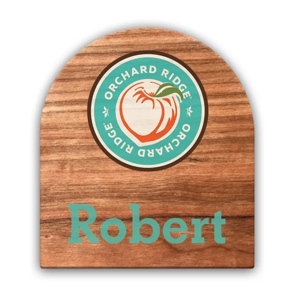 Wood Sublimated Badge.... from ASI 59080 Halls & Company