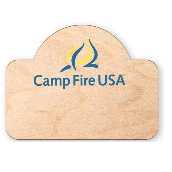 Wood Sublimated Badge.... from ASI 59080 Halls & Company