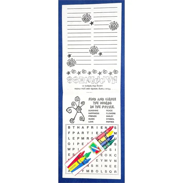Activity pad fun pack with a 4-pack of unimprinted crayons.... from ASI 45815 Coloring Book Solutions / Coloring Book Solutions™
