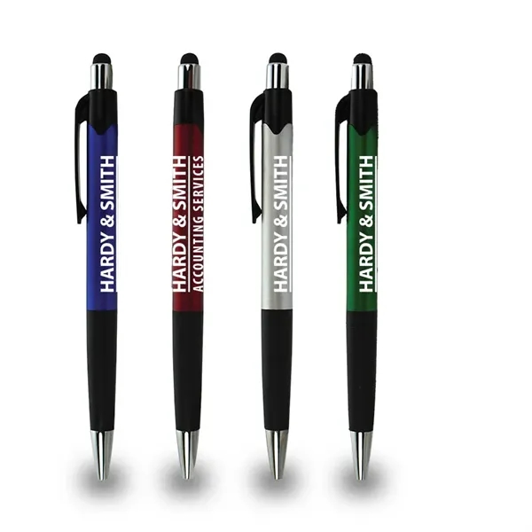 Plunger pen with stylus.... from ASI 38980 Bay State Specialty Co