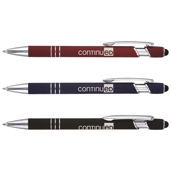 You are in charge with this stylus pen with rubberized finish.... from ASI 38980 Bay State Specialty Co