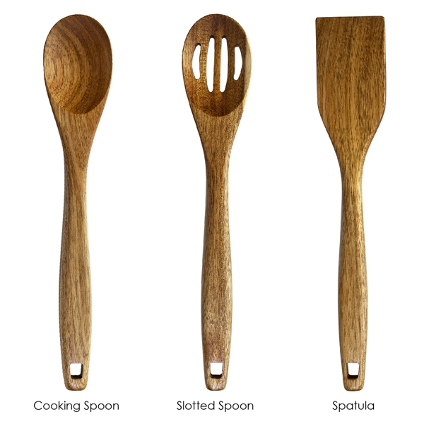 Acacia Cooking Set. 12 inches long.... from ASI 91565 Totally Bamboo